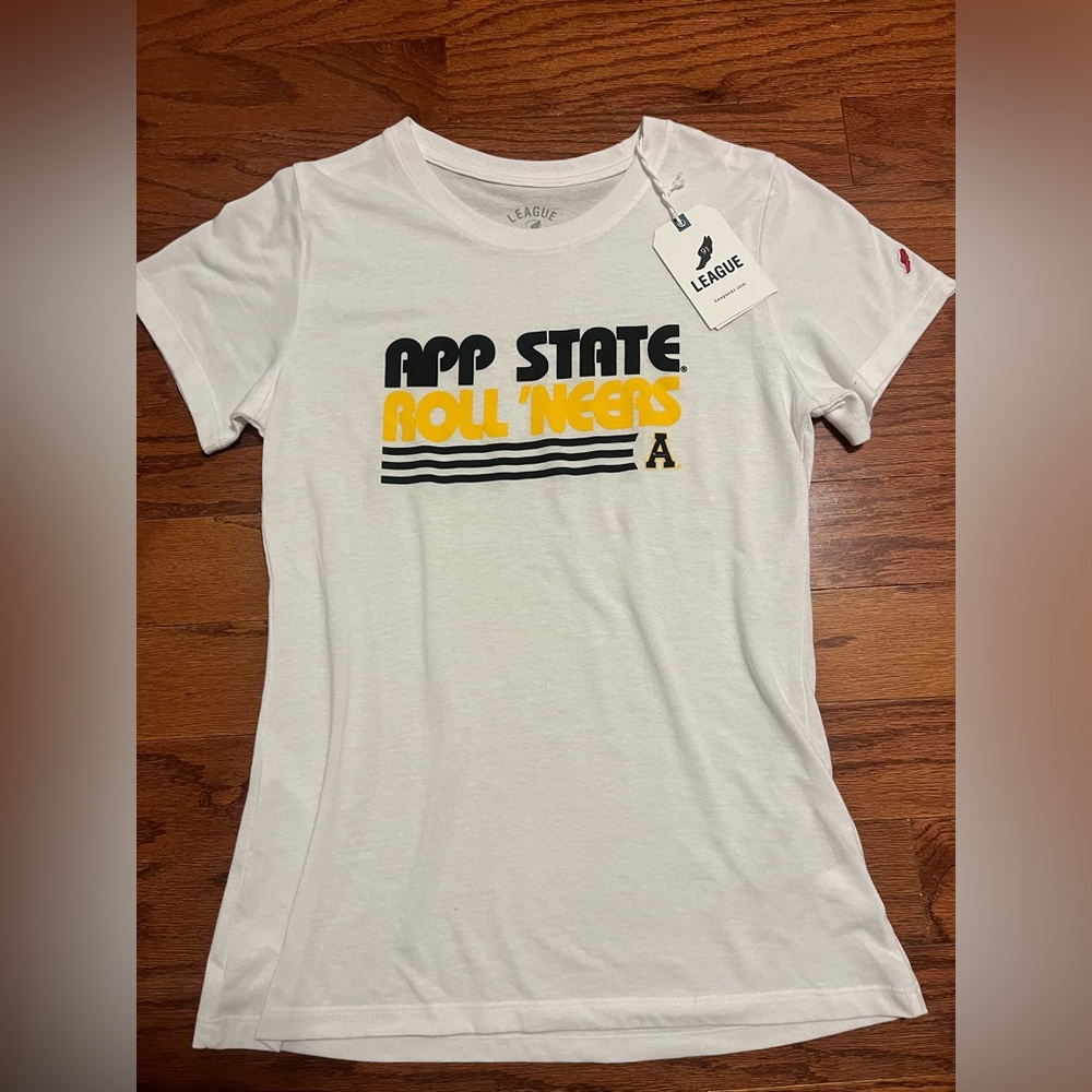 Leage White Appalachian State Classic Tee